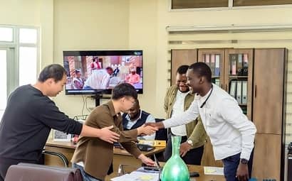 Two engineers arrived in Congo to assist customer in installation and commissioning